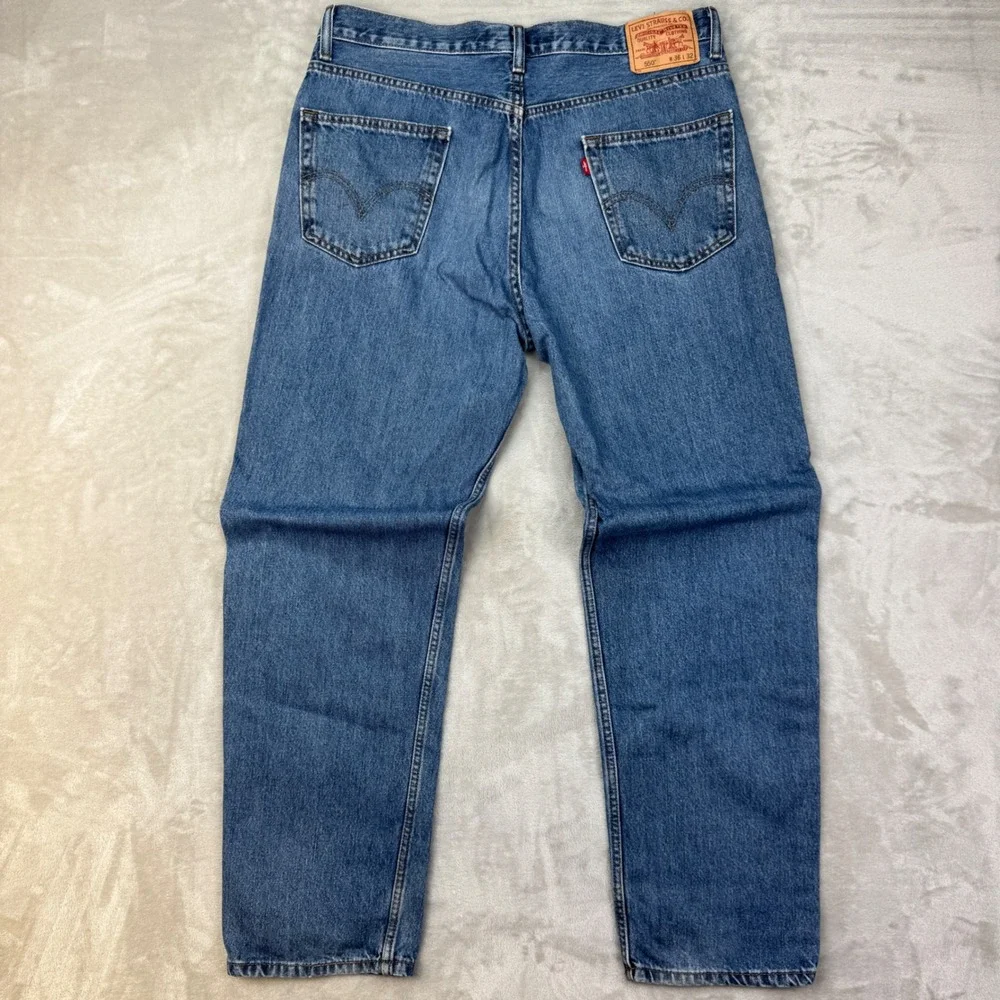 Vintage Levis 550 Jeans Mens‎ 36x32 Blue Faded Loose Baggy Relaxed Fit 90s Y2K